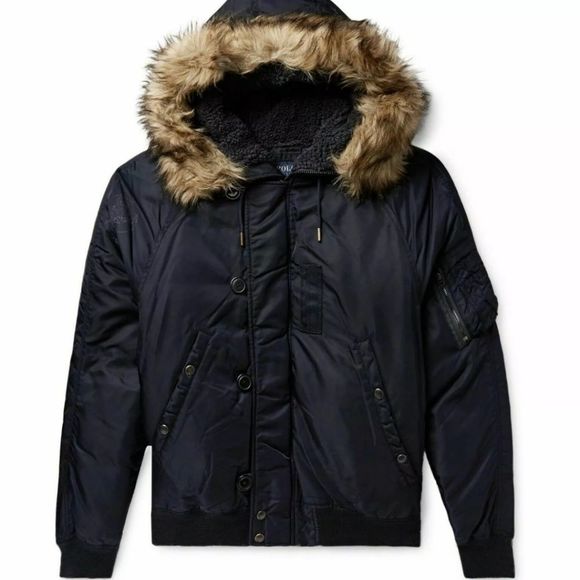 Polo RL Aviator Down Bomber Jacket - Picture 1 of 3